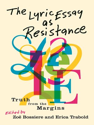 cover image of The Lyric Essay as Resistance